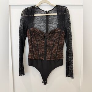Cami NYC Lace Detail bodysuit